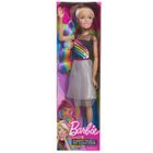 Barbie, lalka tęczowe włosy, 70 cm