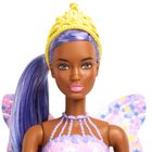 Barbie, lalka wróżka ze skrzydełkami, lawendowe włosy