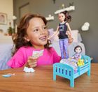 Barbie Opiekunka, Czas na sen, lalka z figurką i akcesoriami, zestaw