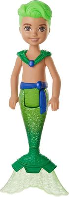 Barbie, Syrenka Chelsea, mała laleczka chłopiec #6, zielona