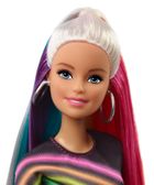 Barbie, Tęczowe włosy, lalka z akcesoriami