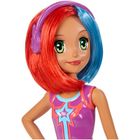 Barbie w świecie gier, lalka z kolorowymi włosami