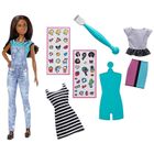 Barbie, Zrób to sama, Modne naklejki, zestaw kreatywny