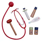 Barbo Toys, Doktor Muminków, drewniany zestaw małego lekarza w kuferku