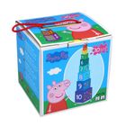 Barbo Toys, Świnka Peppa, kartonowa piramida, 10 klocków