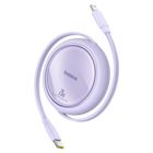 Baseus, kabel, Free2Pull 20W 1m, fioletowy