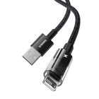 Baseus, kabel, Gem Typ USB typ A do iP 2.4A 1m, czarny