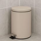 Bathroom Solutions, Noni, kosz na śmieci, metalowy z pokrywą, 3l