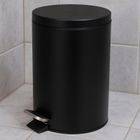 Bathroom Solutions, Noni, kosz na śmieci, metalowy z pokrywą, 5l