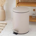 Bathroom Solutions, Noni, kosz na śmieci, metalowy z pokrywą, 5l