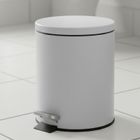 Bathroom Solutions, Noni, kosz na śmieci, metalowy z pokrywą, 5l