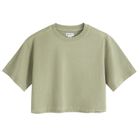 Bawełniany t-shirt o krótszym kroju boxy NOWEAR