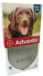 Bayer, Advantix XL, płyn na kleszcze i pchły dla psa, 25-40 kg, 4 szt.