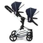 Bayer Design, Twin Neo, bliźniaczy wózek dla lalek, niebieski