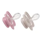 b.box, smoczek symetryczny, 0-6m, jagoda/róż, 2 szt.