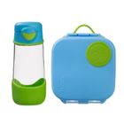 b.box, zestaw: sportowa butelka tritanowa, 450 ml + mini lunchbox, ocean breeze