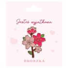 Be Happy Gifts, broszka, różowe kwiaty