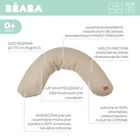 Beaba, Big Flopsy, Fleur de coton Linen, ergonomiczna poduszka rogal dla kobiet w ciąży i karmiących