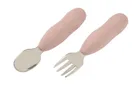 Beaba, zestaw pierwszych sztućców ze stali nierdzewnej, cotton candy