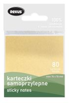Beniamin, karteczki samoprzylepne, 80 kartek, 76-76 mm