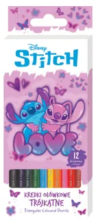 Beniamin, Lilo i Stitch, kredki ołówkowe trójkątne, 12 kolorów