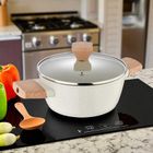 Bergner, Naturally, garnek marmurkowy z pokrywą, 20 cm