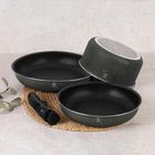 Berlinger Haus, Anthracite, zestaw: garnki tytanowe z pokrywą + patelnie, 9 elementów