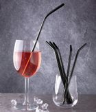 Berlinger Haus, Black Silver, słomki metalowe do napojów, BH-2984