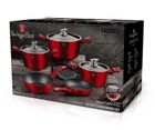 Berlinger Haus, Burgundy, zestaw: garnki z pokrywą + patelnie, 13 elementów
