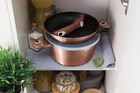 Berlinger Haus, Rose Gold, zestaw: garnki granitowye z pokrywą + patelnie, 6 elementów