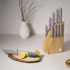 Berlinger Haus, Taupe, zestaw noży w bloku bambusowym