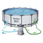 Bestway, basen stelażowy z pompą filtrującą i akcesoriami, okrągły, 122-457 cm, zestaw 11w1