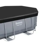Bestway, basen stelażowy z pompą filtrującą i akcesoriami, owalny, 488-305-107 cm, zestaw 12w1