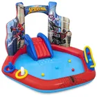 Bestway, Spider-Man, basen dmuchany ze zjeżdzalnią, wodny plac zabaw, 211-206-127 cm