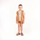 Bezrękawnik chłopięcy z kapturem, beżowy, Nicol