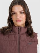 Bezrękawnik damski, brązowy, 4F