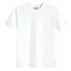 Biała koszulka basic o kroju relaxed NOWEAR