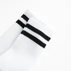 Białe wysokie skarpetki unisex NOWEAR