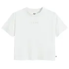 Biały t-shirt cropp z bawełny czesanej NOWEAR