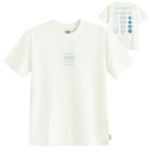 Biały t-shirt o kroju relaxed S.W.Smiley NOWEAR