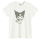 Biały T-shirt z nadrukiem Kuromi NOWEAR