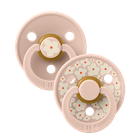 Bibs, Studio Colour, smoczek uspokajający, kauczuk Hevea, Jasmine Blush Mix, rozmiar 2, 2 szt.