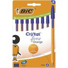 Bic, Cristal Fine Orange, długopisy, niebieskie, 8 szt.