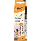 Bic, Cristal Kawaii, długopis, czarny, 3 szt.