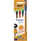 Bic, Cristal, Original Fine, długopis, 4 szt.