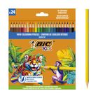 Bic, Kids, Smooth, kredki drewniane, 24 szt.