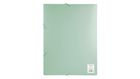 Biurfol, teczka z gumką A4, zieleń morandi, 1 szt.