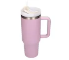 Black Forest, kubek termiczny ze słomką, pudrowy róż, 1200 ml