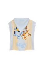 Bluey, okrycie kąpielowe, ponczo dwustronne, błękit, 50-100 cm
