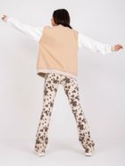 Bluza bomberka damska, rozpinana, beżowa, Ex Moda